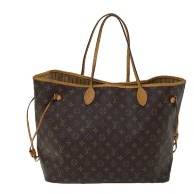 Pre-owned Louis Vuitton Neverfull Gm Brown Canvas Tote Bag ()
