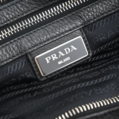 Shop Prada Messenger Black Leather Shoulder Bag ()