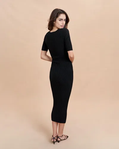 Shop La Ligne Desiree Dress In Black