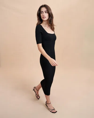 Shop La Ligne Desiree Dress In Black