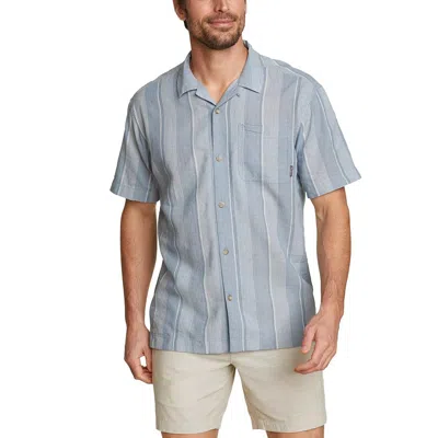 Shop Eddie Bauer Men's Sandshore Linen-blend Shirt In Blue