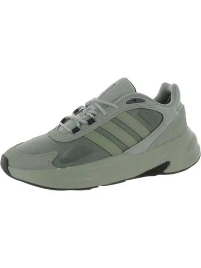 Shop Adidas Originals Ozelle Mens Suede Workout Running & Training Shoes In Green