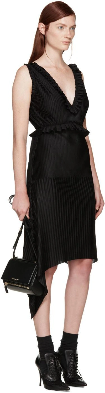 Shop Givenchy Black Pleated Dress