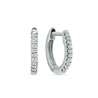 Shop Sselects 3/4ct Tw Round Out Only Hoops In In Silver