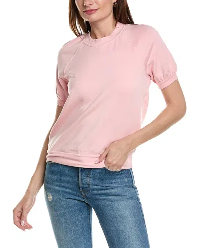 Shop Stateside Softest Fleece Raglan Sweatshirt In Pink
