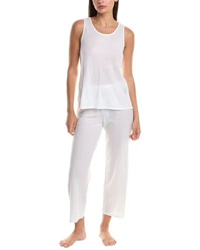 Shop Natori 2pc Pajama Set In White