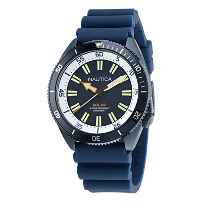 Shop Nautica Vintage Silicone Quartz Analog Watch In Multi