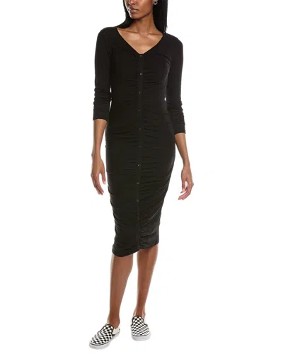 Shop Stateside Slub Bodycon Maxi Dress In Black