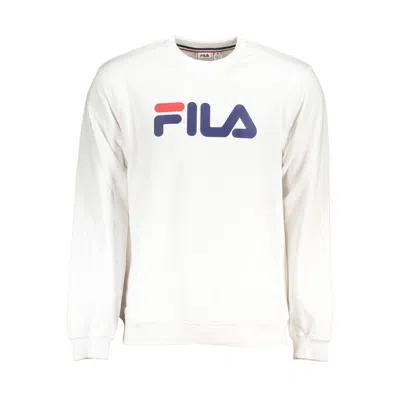 Shop Fila Classic Crew Neck Fleece Sweatshirt In Men's In White
