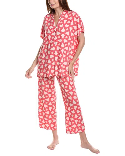 Shop N Natori 2pc Pajama Set In Orange