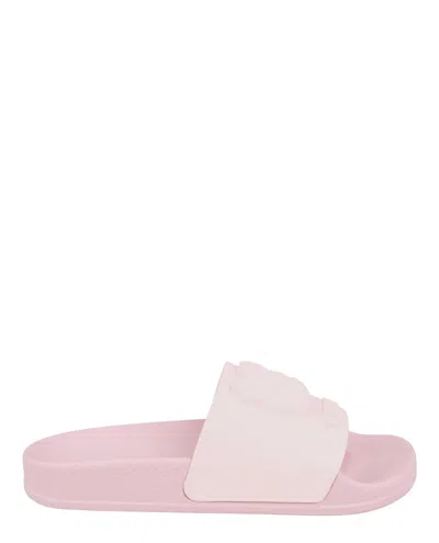 Shop Moschino Bear Logo Pool Slides In Pink