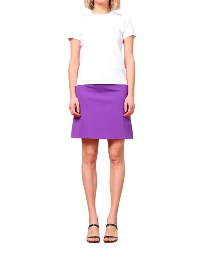 Shop Avenue Montaigne Katie Skirt In Purple