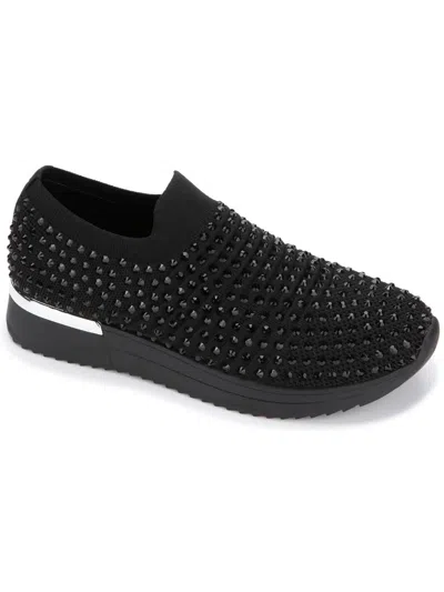 Kenneth Cole Reaction Cameron Jewel Womens Lifestyle Jogger Casual And Fashion Sneakers In Black