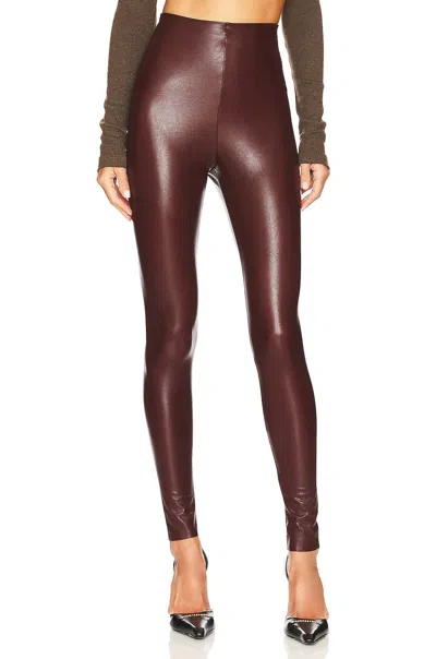 Commando Perfect Control Faux Leather Leggings In Red