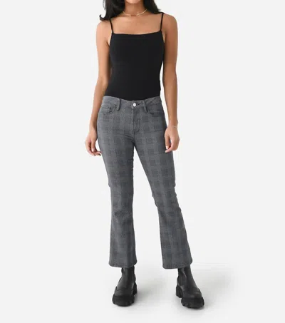 Shop Frame Le Crop Mini Bootcut Jeans In Noir Multi