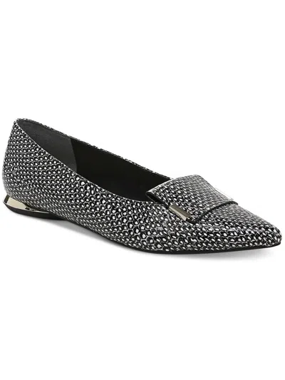 Alfani Samanthaa Womens Faux Leather Dressy Flat Shoes In Multi