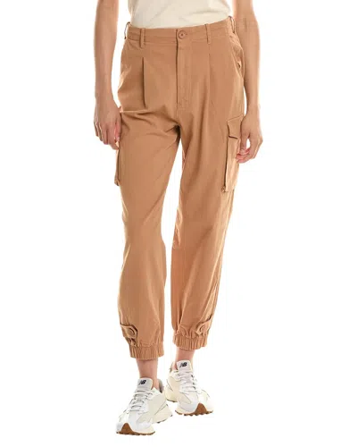 Shop Monrow Utility Pant In Brown
