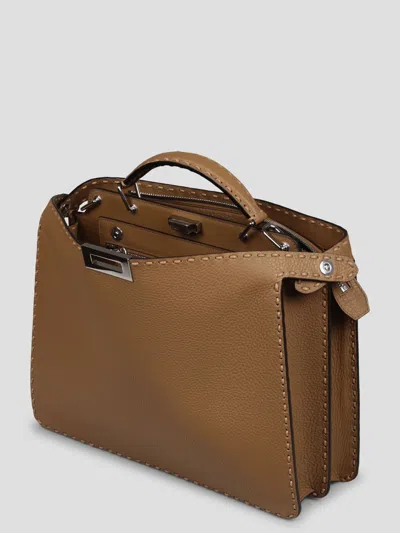 Shop Fendi Peekaboo Iseeu Medium Selleria Leather Bag