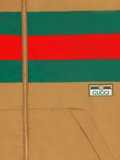 Shop Gucci Jackets In Marschland/mix