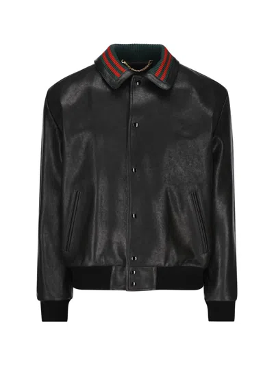 Shop Gucci Jackets In Black