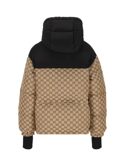 Shop Gucci Jackets In Camel/ebony