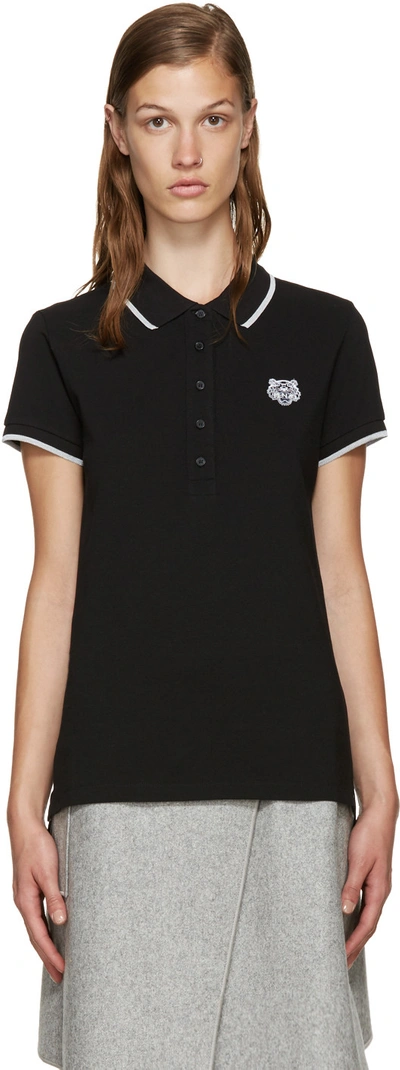 Kenzo Black Tiger Crest Polo