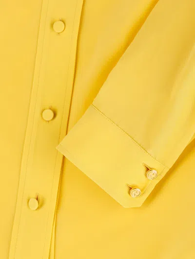 Shop Gucci Shirts In Yellow Iris/mix