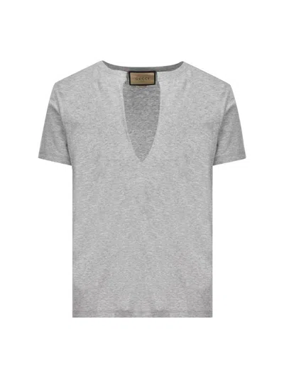 Shop Gucci T-shirt And Polo In Gray
