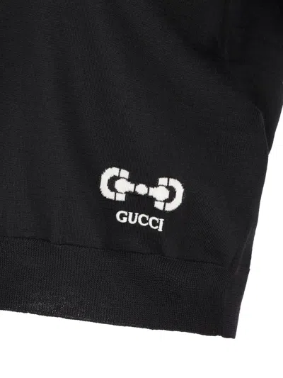Shop Gucci Top In Black
