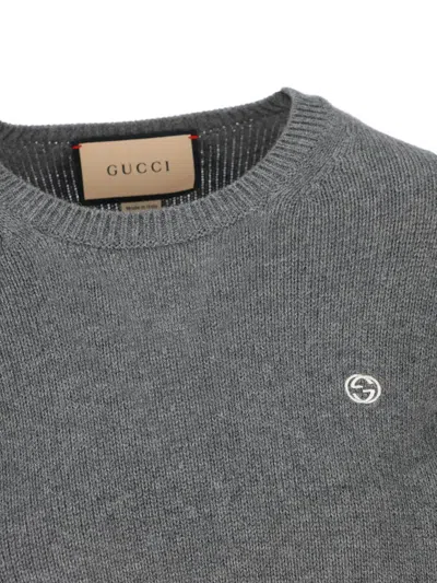 Shop Gucci Top In Gray