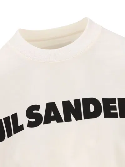 Shop Jil Sander T-shirt And Polo In Porcelain