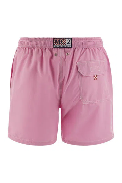 Shop Mc2 Saint Barth Patmos - Beach Shorts In Pink