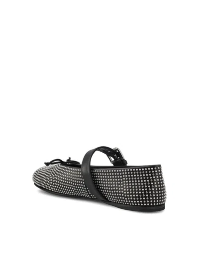 Shop Miu Miu Flat Shoes In Black