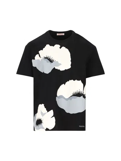 Shop Valentino Garavani T-shirt And Polo In Black