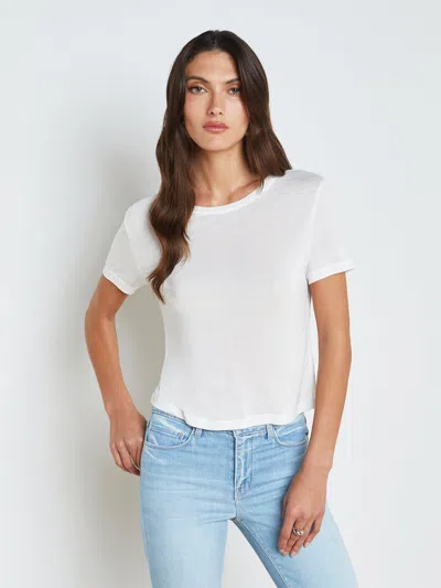 Shop L Agence Remy Jersey Tee In White