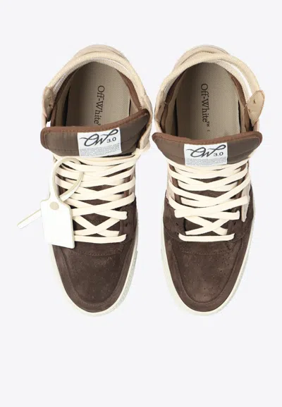 Shop Off-white 3.0 Off Court High-top Sneakers In Beige