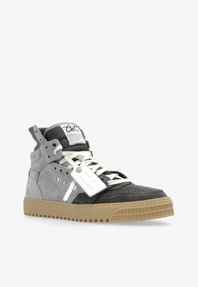Shop Off-white 3.0 Off Court High-top Sneakers In Gray
