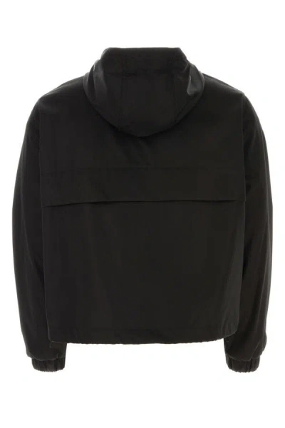 Shop Ami Alexandre Mattiussi Ami Unisex Black Nylon Blend Jacket
