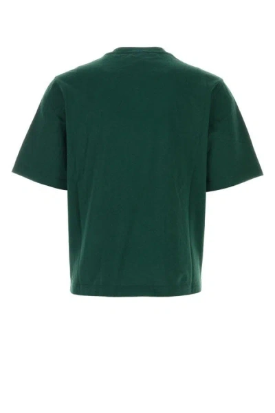 Shop Burberry Man T-shirt In Green