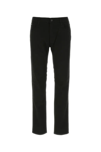Shop Dolce & Gabbana Man Black Stretch Cotton Pant