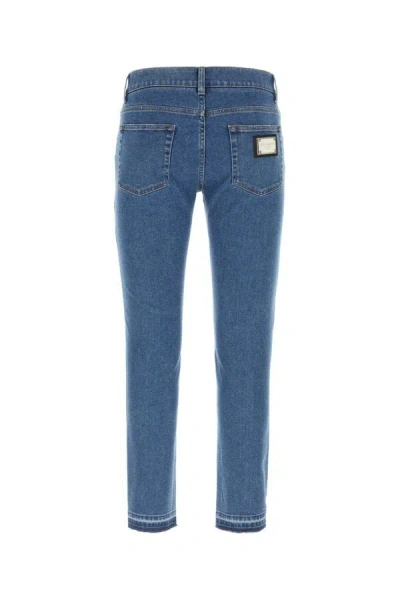 Shop Dolce & Gabbana Man Stretch Denim Jeans In Blue