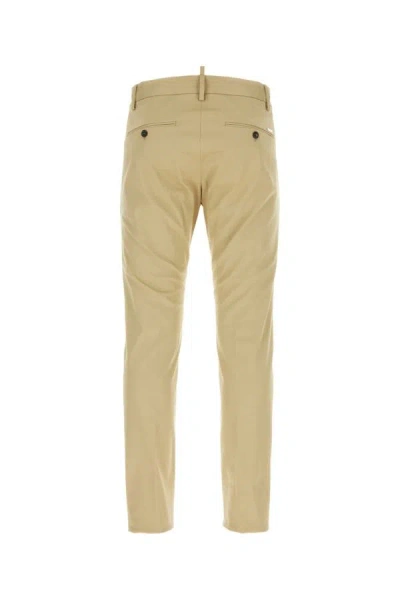 Shop Dsquared2 Dsquared Man Beige Stretch Cotton Cool Guy Pant In Brown