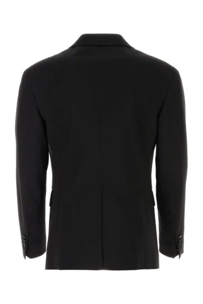 Shop Dsquared2 Dsquared Man Black Stretch Wool Dan Db Blazer