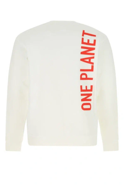 Shop Dsquared2 Dsquared Man Ivory Cotton Sweatshirt In White