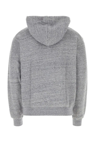 Shop Dsquared2 Dsquared Man Melange Grey Cotton Sweatshirt In Gray
