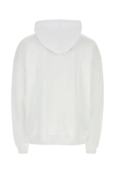 Shop Dsquared2 Dsquared Man White Cotton Sweatshirt