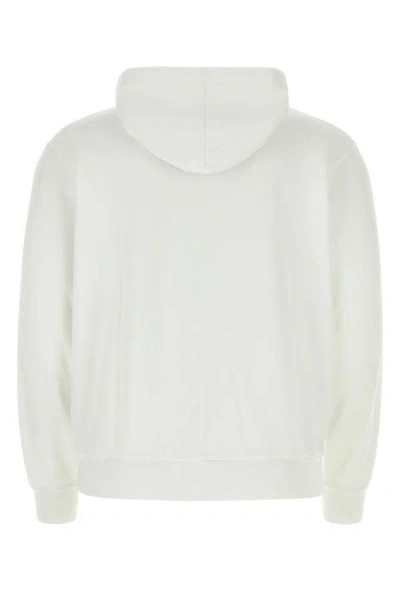 Shop Dsquared2 Dsquared Man White Cotton Sweatshirt