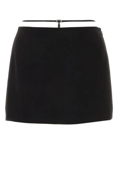 Shop Dsquared2 Dsquared Woman Black Polyester Mini Skirt