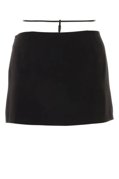 Shop Dsquared2 Dsquared Woman Black Polyester Mini Skirt