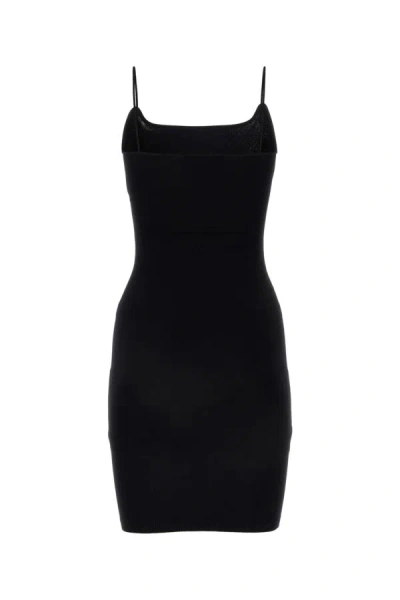 Dsquared2 Black Viscose Blend Mini Dress In Black